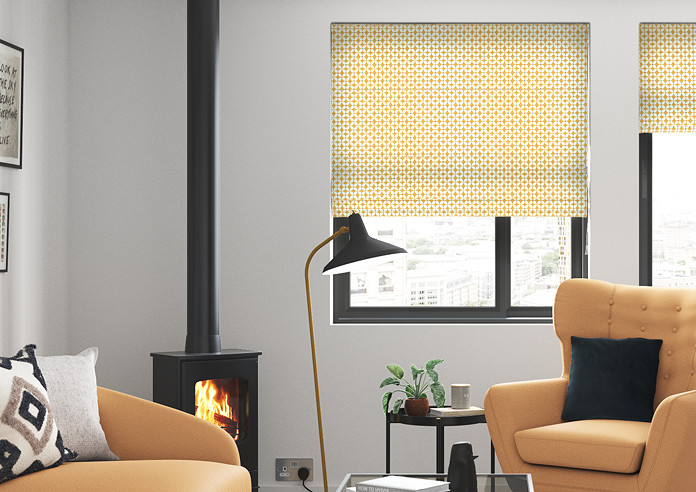 Zap, Butterscotch - Roman Blind - Image 3
